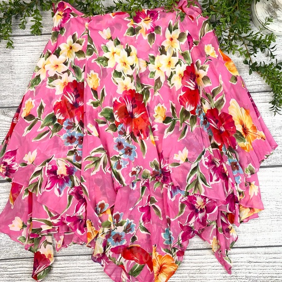 Lauren Ralph Lauren Dresses & Skirts - Lauren By Ralph Lauren Floral Silk Skirt 12p